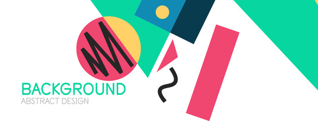 Abstract background with blocks, lines, geometric shapes. Techno or business concept for wallpaper, banner, background, landing page