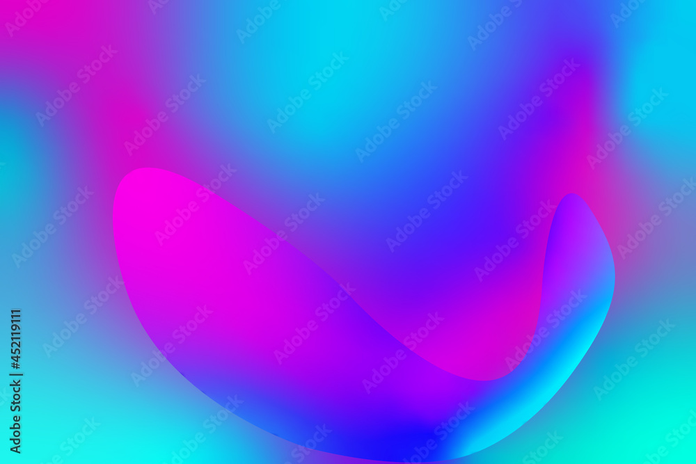 Poster Minimal Glow Fluid Flow Colorful Abstract Vector Design Background. Modern Trendy Free Form Gradient Futuristic Element Multi Color Tone Illustration Concept