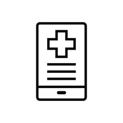 Obraz premium Mobile healthcare icon