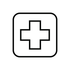 Hospital sign icon
