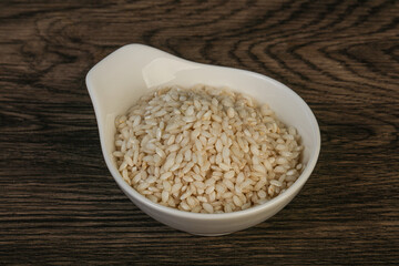 Raw arborio rice for Risotto