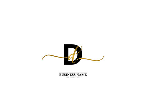 Letter DD Logo, creative dd dd signature logo for wedding, fashion, apparel and clothing brand