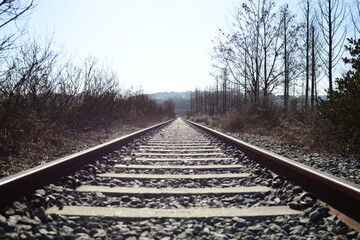 Fototapeta premium railroad tracks