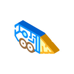 drilling robot isometric icon vector. drilling robot sign. isolated symbol illustration