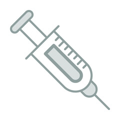 Syringe Healthcare Medical, vector graphic Illustration Icon.