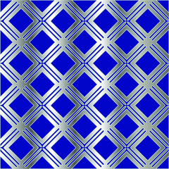  metal pattern on a blue background. 