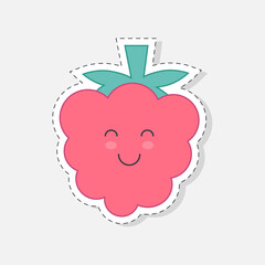 Raspberry sticker.