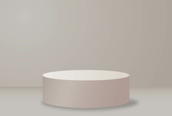 3d display product abstract minimal scene with geometric podium platform.