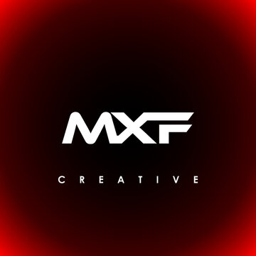 MXF Letter Initial Logo Design Template Vector Illustration