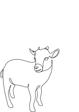 Goat line art
