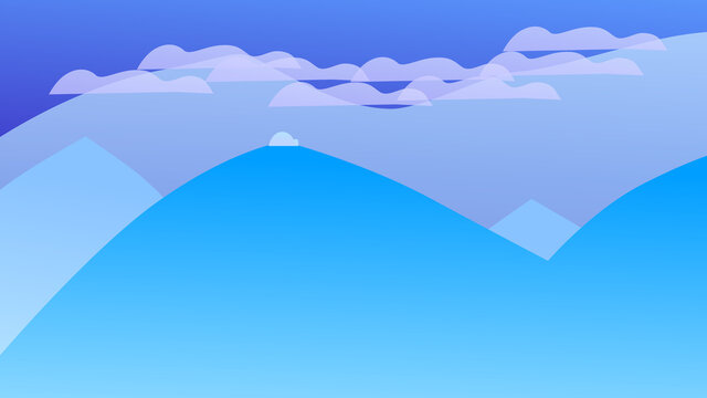 winter mountain landscape