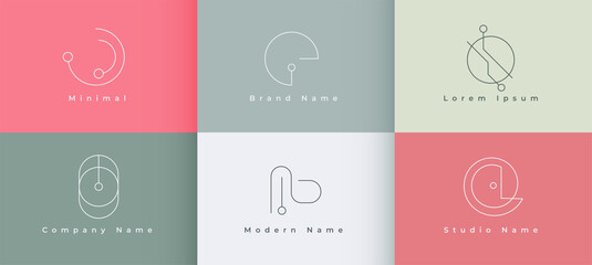 modern minimal logo concept design