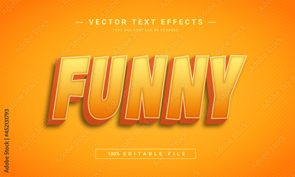 Fototapete funny text effect - 100% editable eps file