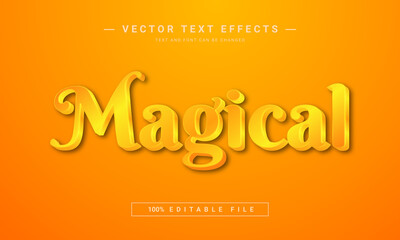 Magical text effect - 100% editable eps file