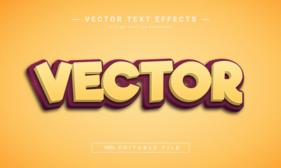 Vector text effect - 100% editable eps file