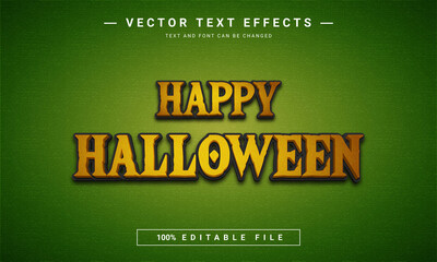 happy halloween text effect - 100% editable eps file