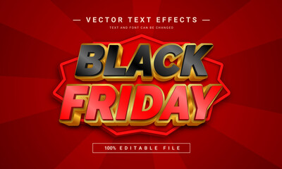 BLACK FRIDAY text effect - 100% editable eps file