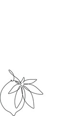 Line Drawing. Abstract face with flowers  and leaves by one line drawing. Modern continuous line art. Women line art. Beauty salon logo. Coloring book. Botanical print. Nature symbol of cosmetics.