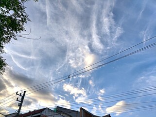 the blue sky in chiangmai,Thailand