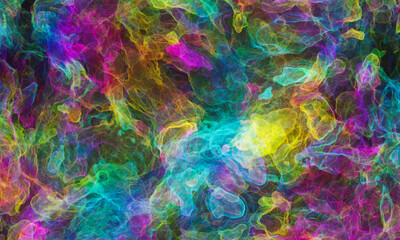rainbow colored nebula background
