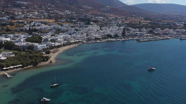 Beautiful Paroikia in Paros island in Greece