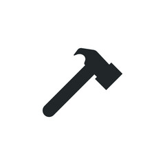hammer symbol isolated vector icon