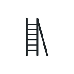 wood staircase isolated vector icon