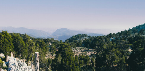 panorama of the mountains