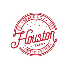City of Houston. Houston Texas vector design template. Vector and illustrations.