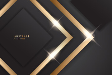 background illustration with lines like 3d effect with gold color.