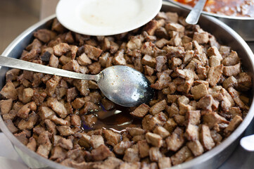 Albanian liver food, cayenne liver, liver, lung, kidney food, liver fries, Arnavut ciğeri, Turkish traditional fried liver.