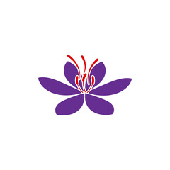 Saffron icon design illustration template