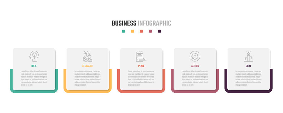 business infographic design, vector illustrations