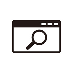 search browser icon vector illustration sign