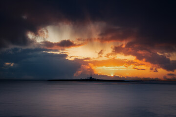 sunset at the sea