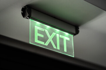 Emergency Fire Exit Light Sign