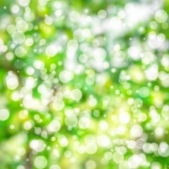 Obraz premium beautiful bright green bokeh
