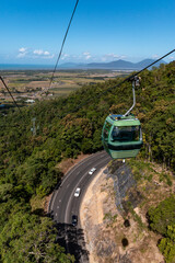 写真素材  オーストラリアのロープウェイ スカイレール  レインフォレスト ケーブルウェイ1