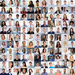 Diverse People Avatar Headshots