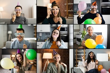 Virtual Birthday Party Online Video Call