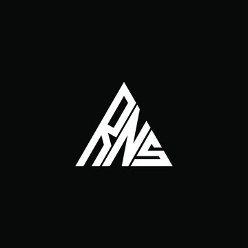 RNS letter logo creative design. RNS unique design