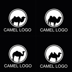 Simple Camel on Circle Logo Template