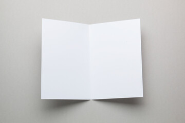 Blank empty letterhead on gray background. Blank form, mockup
