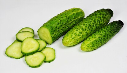 The cucumber is sliced. It is popular in cooking, it is added to salads, soups, snacks and sauces, salted, canned, pickled.