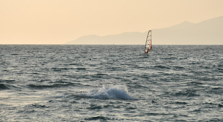 Windsurf on the sea