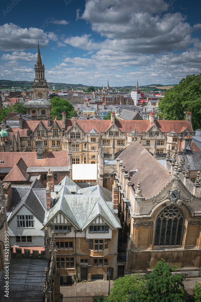 Wall mural oxford old city center, oxforrd uk