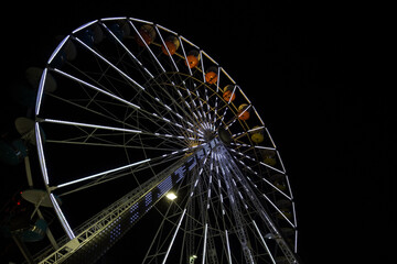 Ferris Wheel at a theme park in La Rochelle, France. Europe
