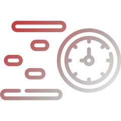 fast time gradient icon