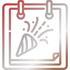 new year gradient icon