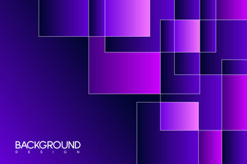 purple background with abstract rectangle geometric shapes modern element.